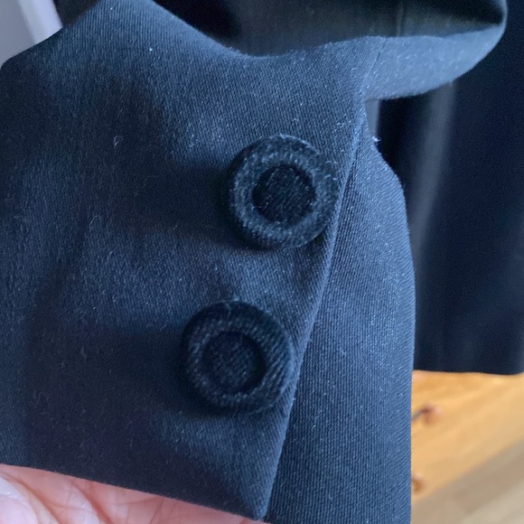 Louis Feraud Set black velvet trimmed suit jacket size 14 - Picture 5 of 10